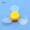 Hélices de Ventilador Suave de Três Lâminas 73mm Hélice DIY Tecnologia Pequeno Projeto Furo de 2mm Motor de Brinquedo Acessórios para Ventilador Pequeno