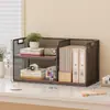 Estante de Armazenamento para Classificação de Assuntos Mesa de Estudante Armário Vertical de Múltiplas Camadas para Armazenamento de Livros Mesa de Escritório Caixa de Arquivos A4 Dormitório