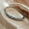 Pulsera de plumas de aleación vintage personalizada para hombre, pulsera ajustable de alta gama con apertura sensorial, regalo de cumpleaños
