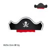 Decoração Pirata Roupa Fantasia Espelho Longe Tapa-olho Chapéu Fantasia Dividida Baile de Máscaras Halloween Festa Infantil