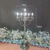 Adornos Acrílicos para Boda Cortina de Cuentas para Pasarela de Boda Lámpara de Cristal Camino de Plomo Escenario Candelabro de Hierro Decorativo Accesorios Luminosos