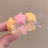 Ferramenta Fofa para Prender Coque Infantil, Grampo Estilo Doce, Presilha para Rabo de Cavalo com Elementos Arco-Íris