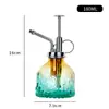 Al por mayor Nuevo Riego Retro Estampado Girasol Vitral Pequeña Regadera Presión Jardinería Tetera de Riego para Uso en Casa