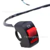 Interruptor de faro LED universal para modificación de motocicleta de 22 MM, interruptor de manillar de doble cable, accesorios de botón tipo pistola láser