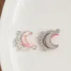 Nuevo Colgante de Aleación Microincrustado Accesorios para Joyería DIY Pulsera Collar Colgante de Joyería Estrella Luna Venta al por Mayor