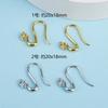 Gancho para la oreja de plata 925, accesorios para pendientes hechos a mano, pasador para la oreja, gancho para la oreja, pasador de plata, accesorios para pendientes, venta al por mayor
