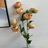 Flor artificial de peonía exquisita de 7 cabezas para bodas, hotel, techo de seda, flores de seda, decoración de fondo para fotografía, lote de flores falsas