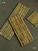 Tapetes Pequenos de Bambu na Cor Original Que Não Desbotam, Tapetes para Churrasco, Tapetes Decorativos Longos de Bambu, Tapetes de Isolamento Térmico, Porta Copos de Chá, Porta-Panelas de Bambu, Bandejas para Frutos do Mar