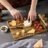 Tabla de queso de bambú personalizada, Plato de queso para el hogar, Bandeja de cocina de grado alimenticio, Bandeja de madera maciza, Tabla de cortar de bambú