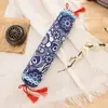 Nueva Almohada Dulce al por Mayor Almohada para Columna Cervical Relleno de Cáscara de Trigo Sarraceno Tela Gruesa Vieja Almohada Redonda Estilo Étnico Almohada Individual
