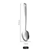 Juego de Utensilios de Cocina de Acero Inoxidable Engrosado No Magnético con Mangos Wok Sartén Espátula Juego Completo Espátula Integrada Espumadera Cucharón Espátula para Huevos Fritos