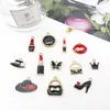 1 Set de Accesorios para Joyería DIY para Mujeres: Serie de Moda Zapatos de Tacón Alto, Sombreros, Collares, Pulseras, Aretes y Materiales para Colgantes