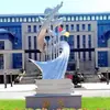 Esculturas de Campus Personalizadas em Aço Inoxidável para Jardins, Centros Legais, Integridade, Prosperidade, Livros, Arte Abstrata, Universidades e Educação