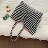 Shuai Mijia 2026 Verano Nuevo Bolso de Hombro de Lunares Estilo Coreano Bolso Tote con Cordón Gran Capacidad Bolso de Tela para Viajes Diarios