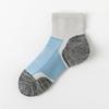 Nuevos calcetines de otoño e invierno para mujer, calcetines deportivos de tubo medio con combinación de colores, calcetines de entrenamiento para correr transpirables absorbentes de sudor, talón grande, venta al por mayor