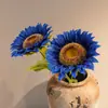 Flor Artificial Nueva Girasol Planta en Maceta de Interior para Hotel Decoración del Hogar Adornos Accesorios para Fotografía Ramo de Girasoles