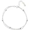 Pulsera de Cadena Hueso de Serpiente Doble Capa Plata de Ley 925 Shenzhen Diseño de Nicho Estilo Ins Femenino Simple Estilo Frío Estudiante Estilo Coreano Mujer