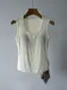 [Albas Cashmere] Camisola interior sin costuras para mujer con almohadilla en el pecho incorporada y tirantes anchos, colección otoño/invierno 26