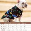 Primavera e verão nova camisa para animais de estimação abacaxi frutas havaiana fresca respirável gato de estimação roupas para cães