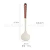 Juego de Utensilios de Cocina de 9 Piezas, Espátula Antiadherente Resistente a Altas Temperaturas, Espátula para Cocinar, Cuchara para Sopa, Mango de Madera, Juego de Utensilios de Cocina de Silicona al por Mayor