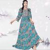 Calidad Comercio Exterior Marca Tailandesa Algodón Estilo Étnico Vestido Xinjiang Qinghai Sanya Tailandia Yunnan Turismo Vestido de Playa