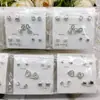 Novos Brincos Femininos Versáteis Estilo Coreano, Conjunto Simples de 5 Pares, Acessórios de Orelha com Pérolas Fofos, Atacado da Loja de Dólar