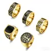Anillo Nudo Celta Triángulo Transfronterizo Europeo Americano Anillo Árbol de la Vida Europeo Joyería para Hombre Anillo Personalizado
