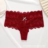 Tanga Europeo y Americano para Mujer Talla Grande Sexy Chica Caliente Ropa Interior de Encaje Algodón Puro Ropa Interior para Gorditas Lista para Exportación Transfronteriza