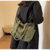 Nueva Bolsa Tote de Pana para Mujer, Bolso de Hombro para Estudiante de Gran Capacidad, Bolso Bandolera Sencillo para el Trabajo