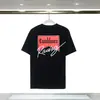 Camiseta de comercio exterior fuente nicho verano nuevo estampado logo Casablanca camiseta de manga corta mujer 100% algodón puro