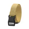 Cinto de Lona Alta Elasticidade Masculino Cinturão Tático de Nylon Cinturão com Fivela Fashion Cinturão Versátil para Calças Cinturão Tático