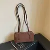 Bolsa Boston de bolos de color liso para mujer, bolso de hombro versátil minimalista, bolsa de mano tipo tote de gran capacidad, bolso almohada de mano
