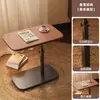 Mesa de noche ajustable de un solo pilar, mesa de estudio móvil para dormitorio y sofá, mesa auxiliar multifuncional, hecha a medida