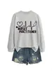 ENFERMERA PRACTICANTE Amazon Wish comercio exterior transfronterizo casual versátil mujer nuevo otoño e invierno sudadera
