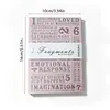 Fragmentos de Material Vintage Notas Planificador de Alta Calidad Notas Adhesivas Base No Adhesiva Decorativos Pegatinas de Fondo para Manualidades