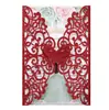 Tarjetas de invitación de mariposa estilo europeo transfronterizas, tarjetas de felicitación navideñas, invitaciones cortadas con láser, papel con purpurina, tarjetas doradas, stock de fábrica