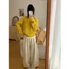 Nuevo Suéter de Punto Grueso Informal de Color Sólido con Bordado de Caballo, Nuevo Estilo Coreano, Cuello Redondo, para Mujer