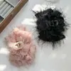 Pinza de Nube Burbuja de Doble Cara de Seda Pinza Grande de Lazo Dulce Pinza de Tiburón en la Parte Posterior de la Cabeza Nuevo Estilo 2025 para Mujeres