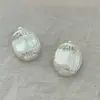 Pendientes Ovalados Minimalistas Vintage con un Diseño de Nicho de Lujo Ligero, Elegancia Sofisticada, Pendientes Irregulares Cepillados Simples