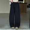 Pantalones de pierna ancha tipo plátano para niña Otoño/Invierno 2026 Nuevo estilo Chic Mediano/Grande Infantil Más terciopelo Suelto Casual Pantalones Rectos