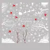 Decoraciones Navideñas Amazon Ciervo Soñador Copo de Nieve Pegatinas Estáticas Colibrí Casa de Nieve Feliz Navidad Pegatinas para Vidrio
