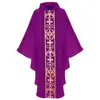 Túnica de Oración de Sacerdote Medieval, Túnica de Monje, Túnica Larga, Capa Estampada, Atuendo de Sacerdote para Cosplay