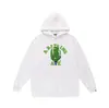 Moda Urbana Transfronteriza de Comercio Exterior Marca Unisex Otoño e Invierno Estampado de Letras Sudadera con Capucha Holgada Pulóver Sudadera Ape Casual Versátil