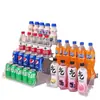 Prateleira de Exibição de Bebidas Transparente de Acrílico para Mesa Prateleira de Exibição em Camadas Lanches Suco Prateleira de Armazenamento Multicamadas Prateleira de Supermercado