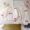 Traje cálido para niños, nuevo invierno y otoño, forro polar para bebés, ropa de casa gruesa para niñas, pijamas para niños, ropa para niños al por mayor