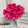 Buquê Artificial de Hortênsia de Cinco Cabeças Flores Artificiais de Seda Acabadas Arranjo de Chão para Casamento Flores Plásticas Decoração de Casamento