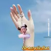 Nuevo Colgante para Llavero Decorativo Espejo Retrovisor Interior de Coche Colgante Rosa Lindo para Niños Colgante Plano Transfronterizo de Acrílico