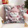 Funda de almohada Amazon Temu Regalo de Papá Noel Sofá Sala de estar Decoración de ambiente festivo Funda de almohada Decorativa