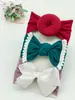 Venta caliente banda para el pelo de bebé lazo de nailon accesorios para el pelo de niños calcetines de bola súper suaves juego de tocado ancho Venta al por mayor
