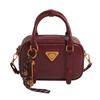 Bolso Rojo Portátil Vintage de Invierno para Mujer 2024 Nueva Llegada Moda Combinable Bolso Cuadrado Pequeño Simple Combinable Bandolera para Mujer